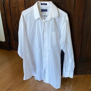 Mens Stafford white button down shirt.
